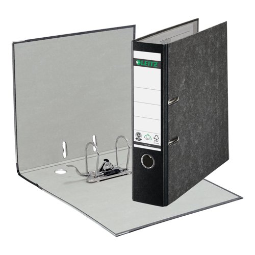 Leitz Board Lever Arch File A4 Portrait Black 10801095