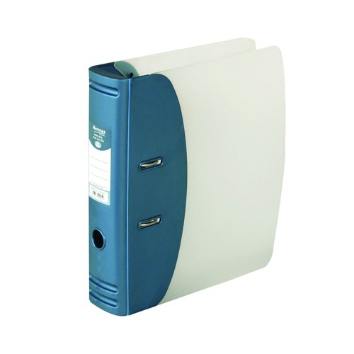 Hermes Heavy Duty Lever Arch File 80mm A4 Metallic Blue 832007