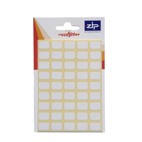 Rectangular Labels 9x13mm White (Pack 343)