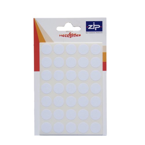 Circle Labels 13mm White (Pack 245)