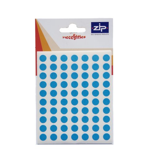Circle Labels 13mm Blue (Pack 140)