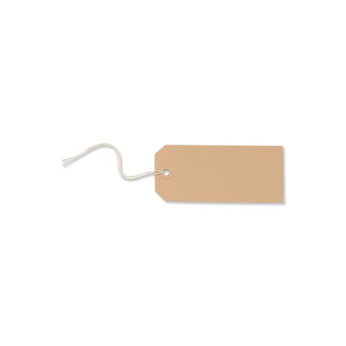 Strung Tag 120x60mm Buff (Pack 1000)