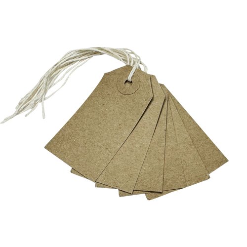 Strung Tag 54x30mm Buff (Pack 1000)