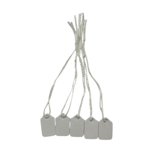 Strung Tags 24x15mm White (Pack 1000)