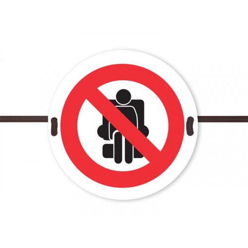 Beaverswood Social Distancing Seat Marker No Sitting Symbol SDS02