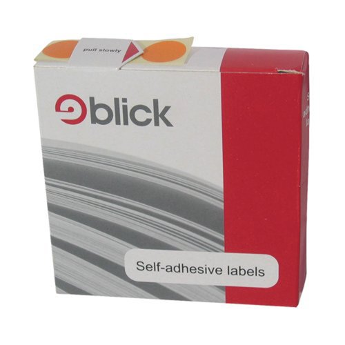 Circle Label Roll 19mm Orange (Pack 1120) 24-608