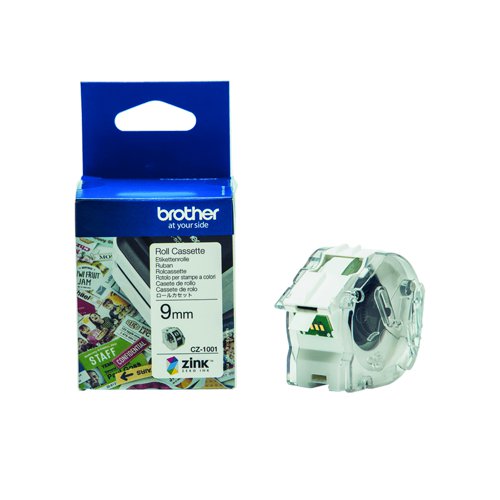 Brother Colour Label Roll 9mm x 5m CZ-1001