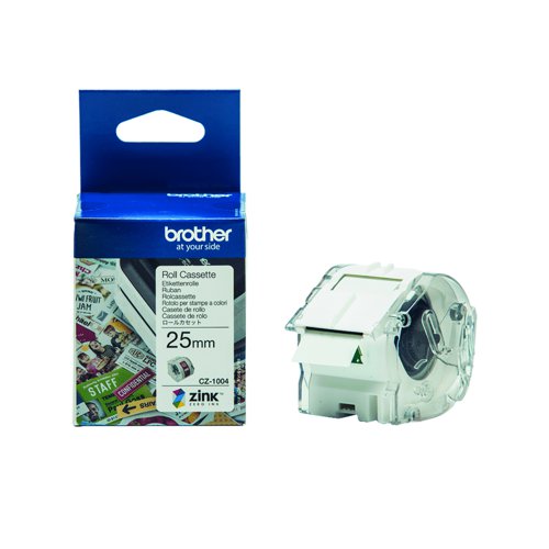 Brother Colour Label Roll 25mm x 5m CZ-1004