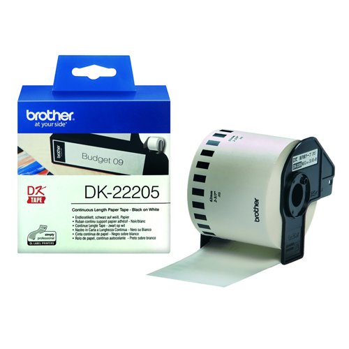 Brother Continuous Paper Label Roll 62mm DK-22205