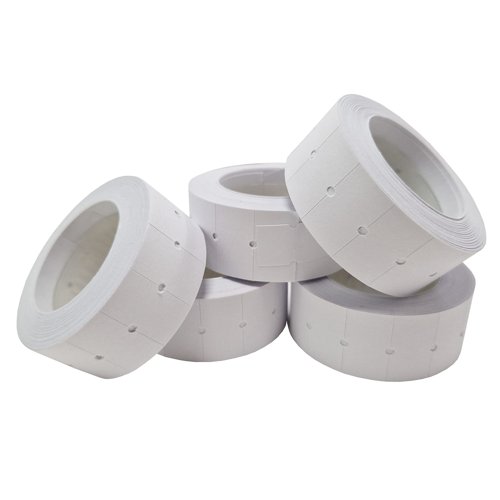 CT1 Single-Line Pricing Labels 21x12mm White (Box 50000)
