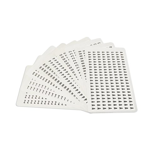 Beaverswood Self-Adhesive Letters Set 9.5x6mm White F1W Pack A-Z