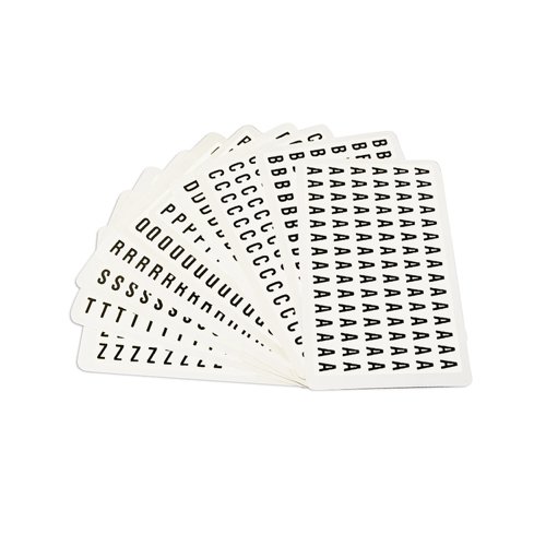 Beaverswood Self-Adhesive Letters Set 8.5x12.5mm White F2W Pack A-Z