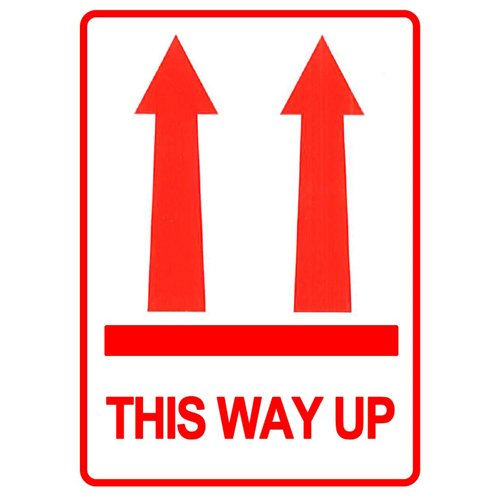 Status Packaging Labels This Way Up 108x79mm (Pack 500) TWUL