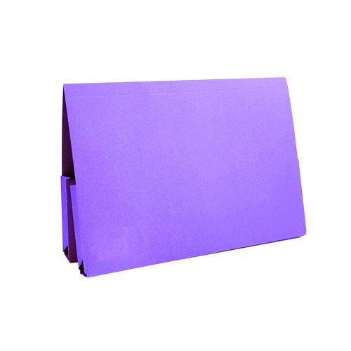 Guildhall Double Pocket Legal Wallets Foolscap Mauve 214-MVEZ
