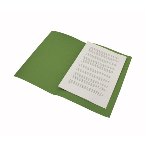 Guildhall Square Cut Folders Foolscap 250gsm Green FS250-GRNZ