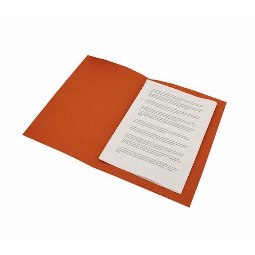 Guildhall Square Cut Folders Foolscap 250gsm Orange FS250-ORGZ