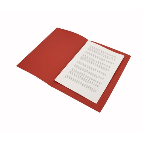 Guildhall Square Cut Folders Foolscap 250gsm Red FS250-RedZ