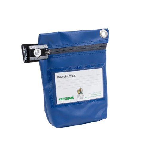 Tamper Evident Cash Bag 267x267x50mm Blue CCB1_BLS