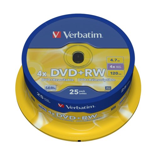 Verbatim DVD+RW Spindle (10) 43488