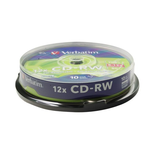 Verbatim CD-RW Spindle 12x Speed (10) 43480