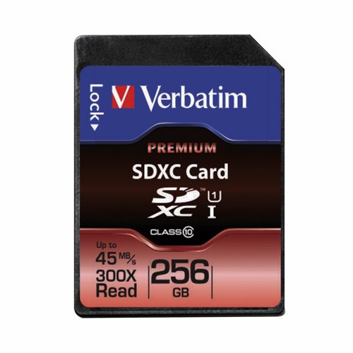 Verbatim Premium SDXC Class 10 U1 Memory Card 256GB 44026