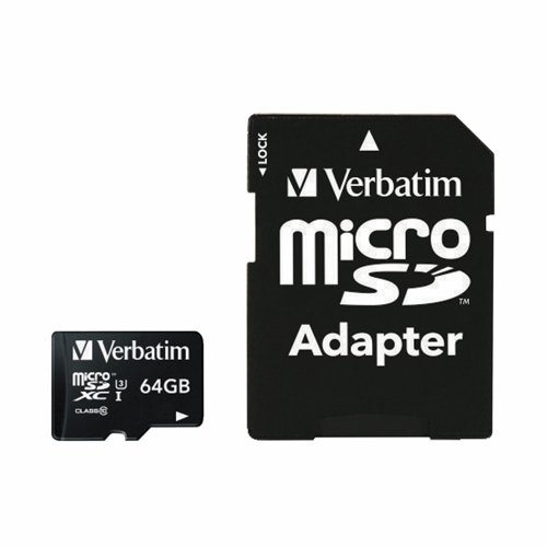 Verbatim Pro Micro SDXC U3 Class 10 Memory Card 64GB 47042
