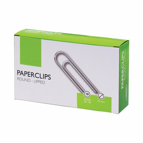 Paper Clips Large Lipped 32mm (Pack 100)