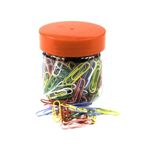 Paper Clips 33mm Assorted Colours (Pack 250)