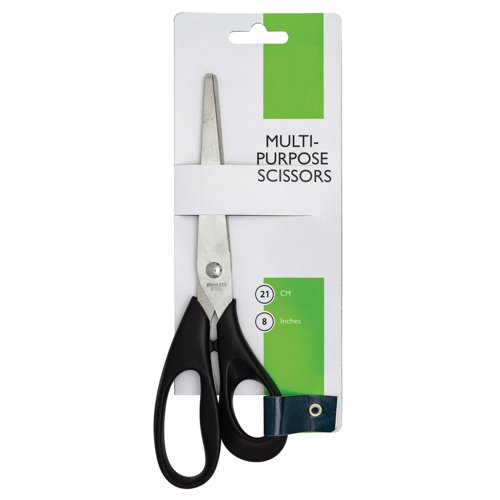 Office Scissors 210mm Black Handle