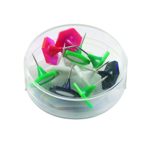 Indicator Pins Large Assorted Colours (Pack 10)