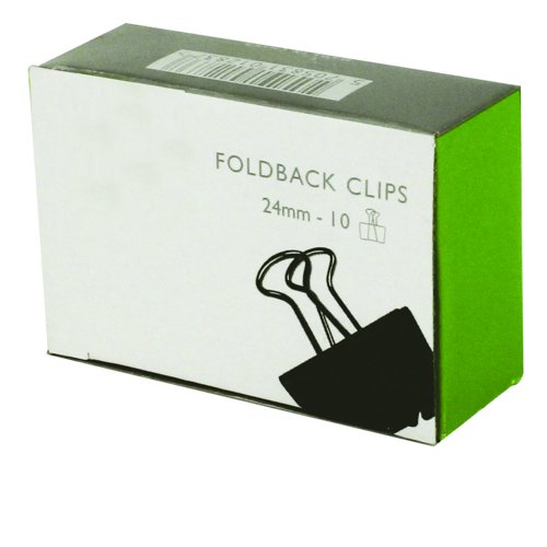 Foldback Clips 24mm (Pack 10)