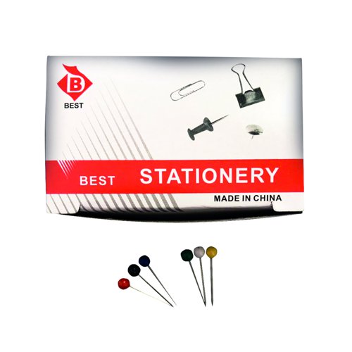 Map Pins 4.5mm Assorted (Pack 100)