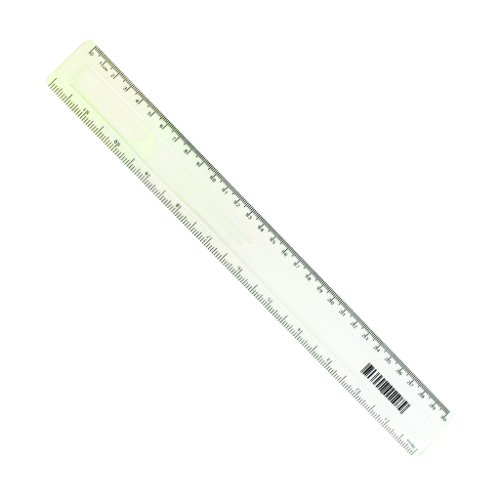 Value Plastic Ruler 300mm Clear