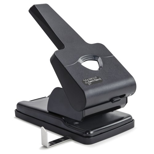 Rapesco Germ-Savvy HD865-P Heavy Duty 2-Hole Punch Black 1631