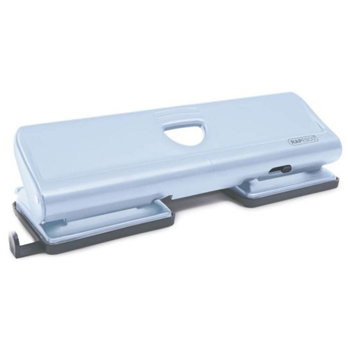 Rapesco 1348 Four-Hole Punch 22 Sheet Sky Blue