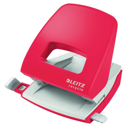 Leitz NeXXt Recycle Hole Punch 30 Sheet Red 50030025