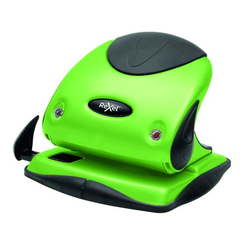 Rexel Choices P225 Two Hole Punch Green 2115694