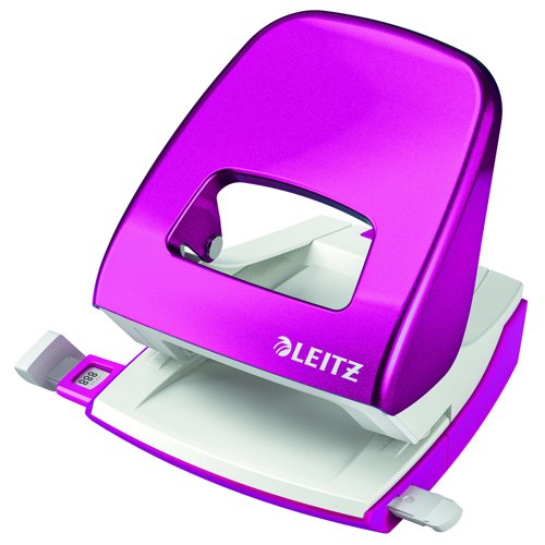 Leitz NeXXt WOW Metal Two Hole Punch 30 Sheet Pink 50081023