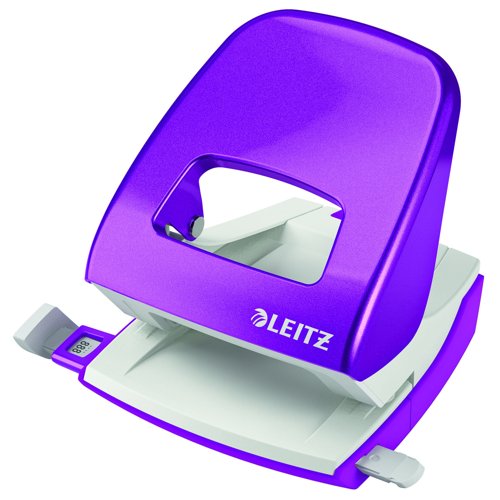 Leitz NeXXt WOW Metal Two Hole Punch 30 Sheet Purple 50081062