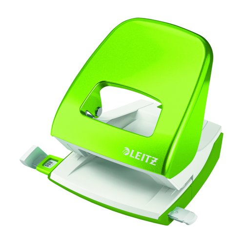 Leitz NeXXt WOW Metal Two Hole Punch 30 Sheet Green 50081054