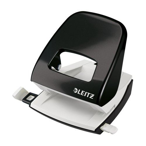 Leitz NeXXt WOW Metal Two Hole Punch 30 Sheet Black 50081095