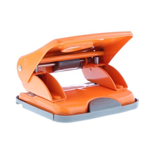 Rapesco 825 Two-Hole Punch Metal 25 Sheet Tangerine 1362