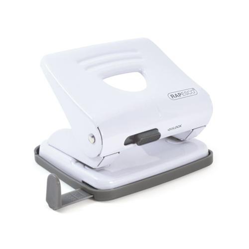 Rapesco 825 Two-Hole Punch Metal 25 Sheet White 1399