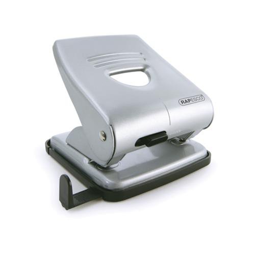 Rapesco 827 Two-Hole Punch Metal 30 Sheet Silver 1023