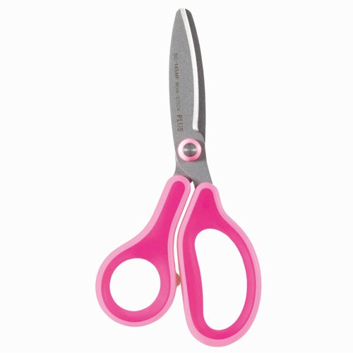 PLUS Fitcut Curve Kids Scissors Fluorine Coated Right Handed Pink 35064