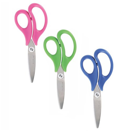 PLUS School Scissors Assorted Colours (Pack 24) 34567