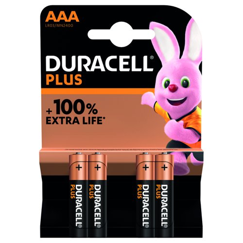 Duracell Plus Battery AAA (Pack 4) 81417783