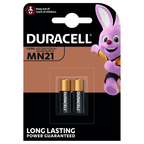 Duracell Alkaline Battery 1.2V MN21 (Pack 2) 75072670