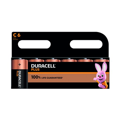 Duracell Plus Battery C (Pack 6) 81275434