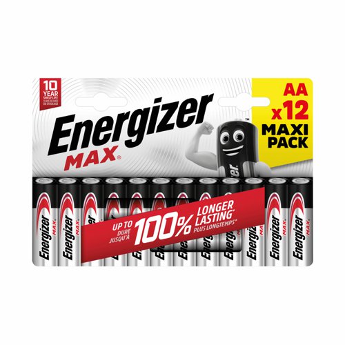 Energizer Max Battery AA (Pack 12) E303324900